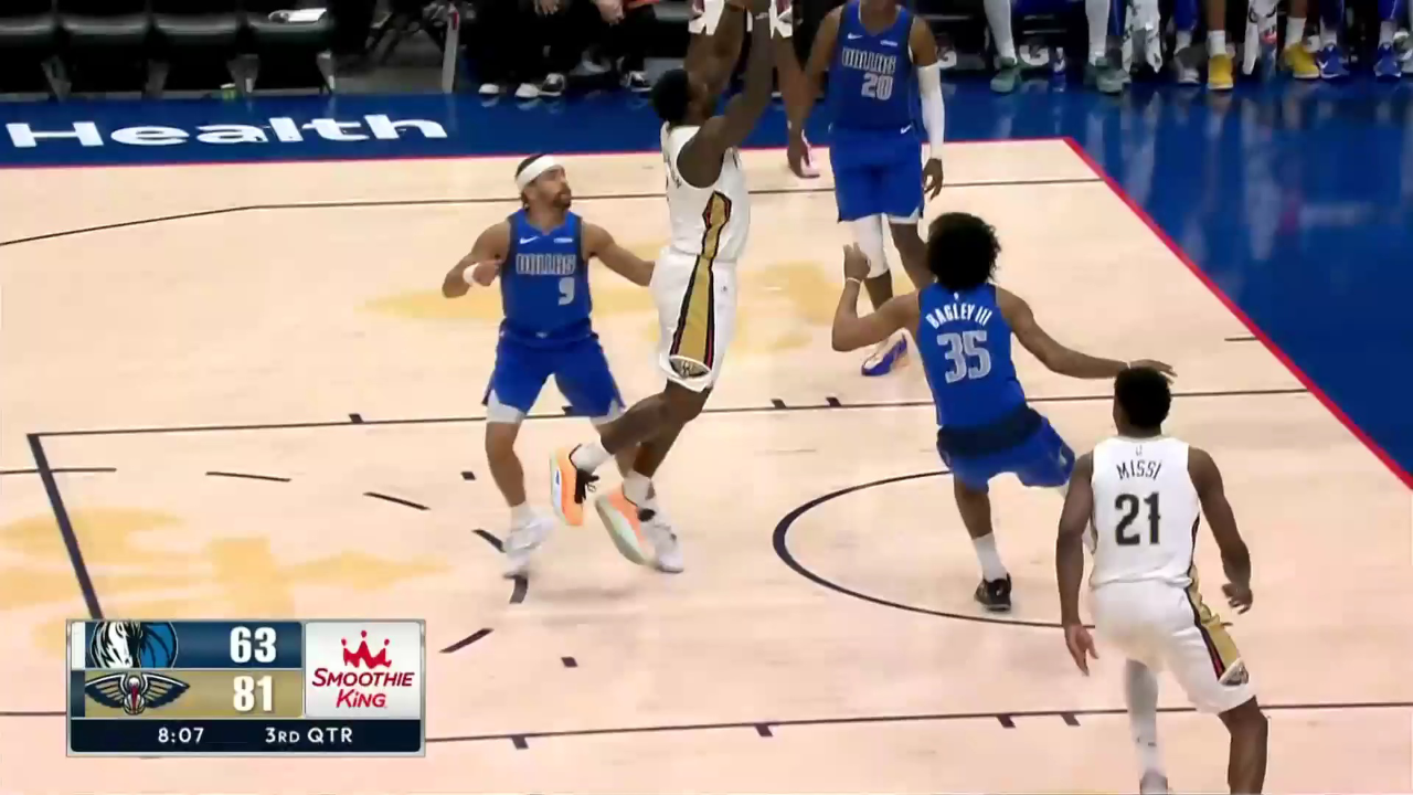 NBA季后赛之夜，锡安主宰比赛走向